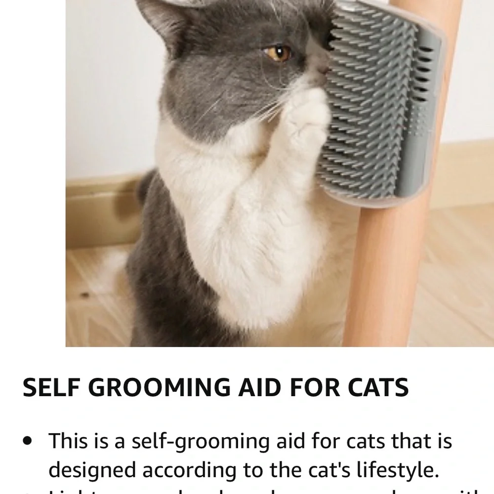New 2 Pack Corner Brush for Cats, Self Groomer Grooming Wall Massage -5 left